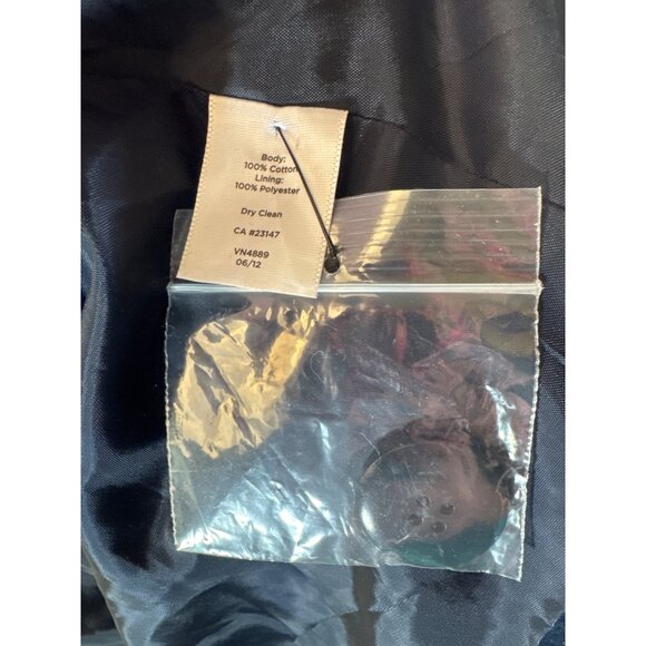 Talbots Womens Navy Blue Velvet Jacket Size 14 - Picture 7 of 9